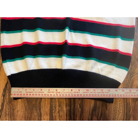 Ben Hogan Sweater Mens L Vintage Golf 80s 90’s Made In Taiwan Pullover Striped - Picture 7 of 10